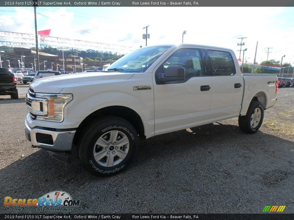 2019 Ford F150 XLT SuperCrew 4x4 Oxford White / Earth Gray Photo #6