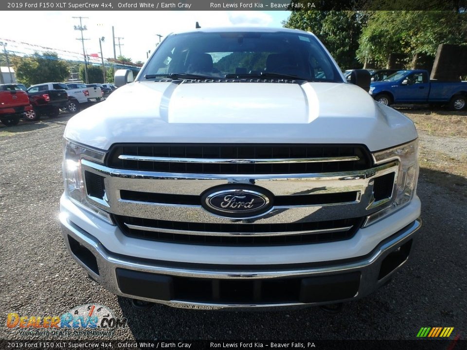 2019 Ford F150 XLT SuperCrew 4x4 Oxford White / Earth Gray Photo #7