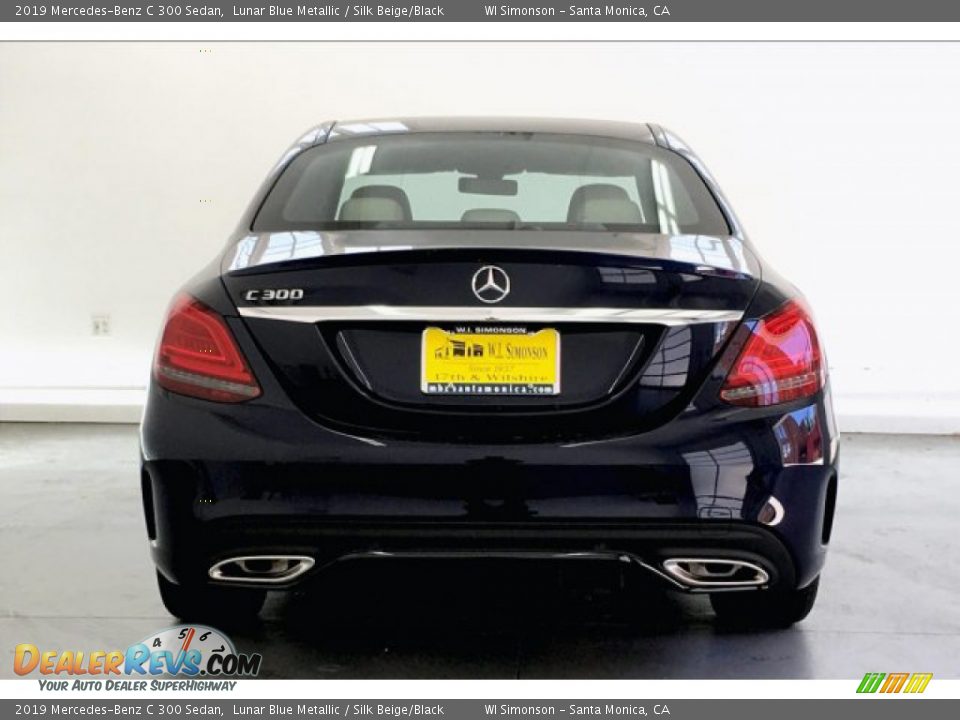 2019 Mercedes-Benz C 300 Sedan Lunar Blue Metallic / Silk Beige/Black Photo #3