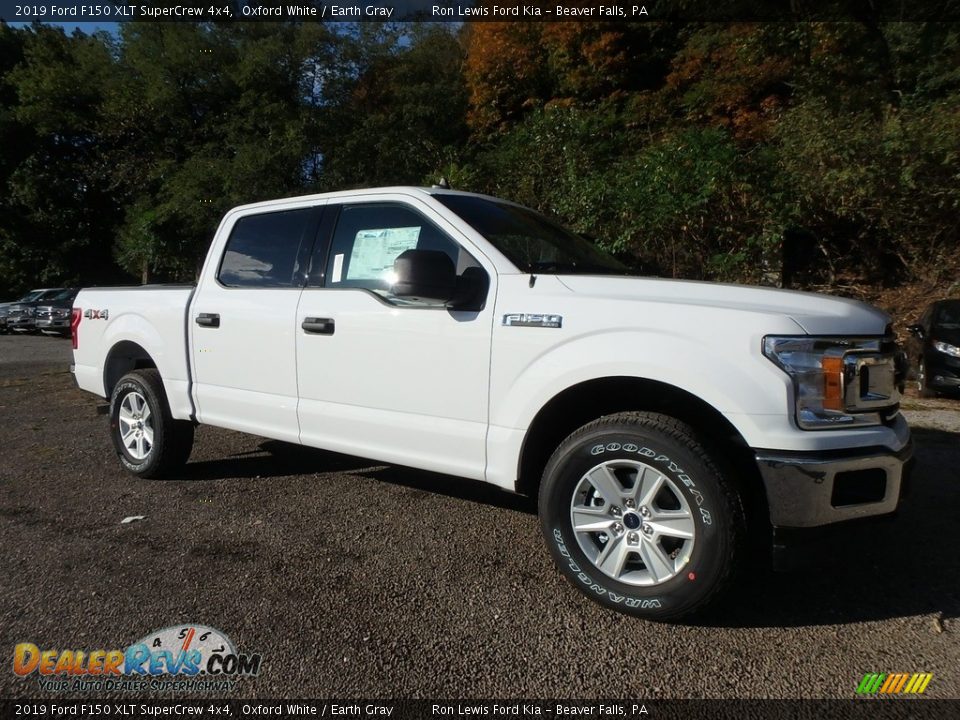 2019 Ford F150 XLT SuperCrew 4x4 Oxford White / Earth Gray Photo #8