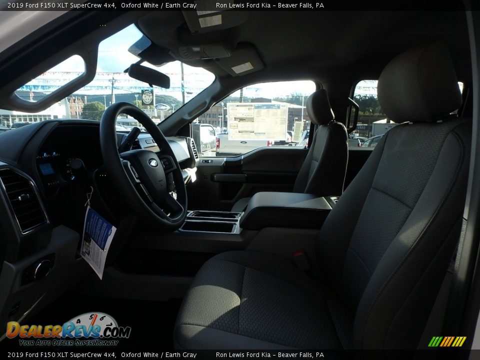 2019 Ford F150 XLT SuperCrew 4x4 Oxford White / Earth Gray Photo #13