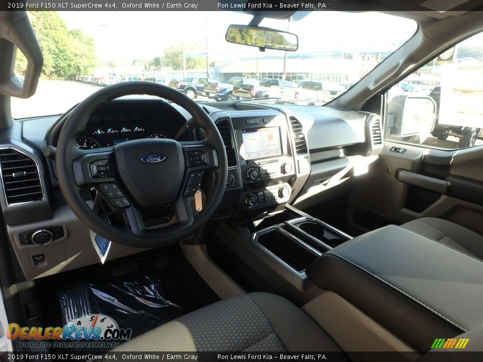 2019 Ford F150 XLT SuperCrew 4x4 Oxford White / Earth Gray Photo #15