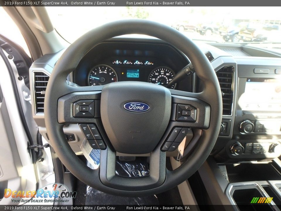 2019 Ford F150 XLT SuperCrew 4x4 Oxford White / Earth Gray Photo #17