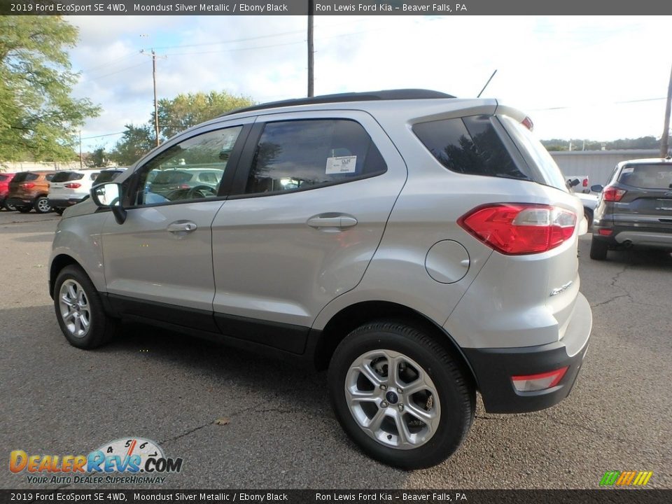 2019 Ford EcoSport SE 4WD Moondust Silver Metallic / Ebony Black Photo #5