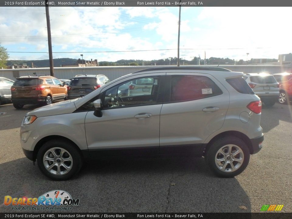 2019 Ford EcoSport SE 4WD Moondust Silver Metallic / Ebony Black Photo #6
