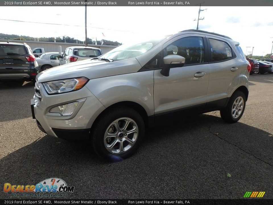 2019 Ford EcoSport SE 4WD Moondust Silver Metallic / Ebony Black Photo #7