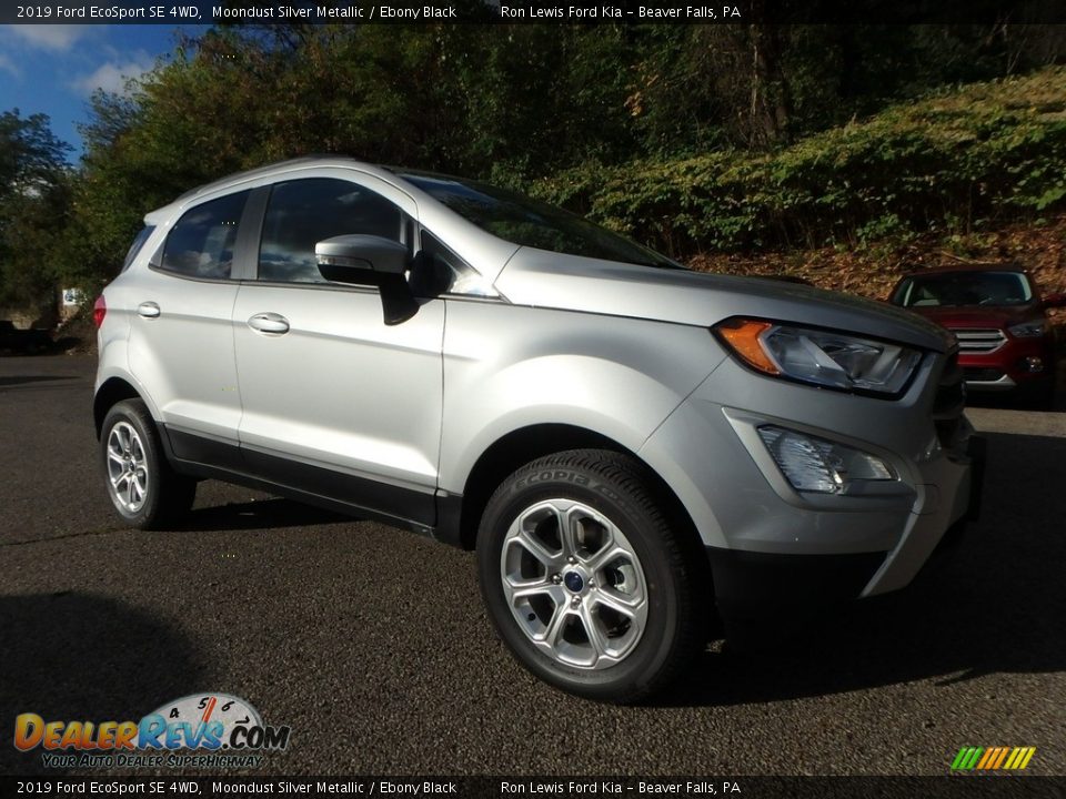 2019 Ford EcoSport SE 4WD Moondust Silver Metallic / Ebony Black Photo #9