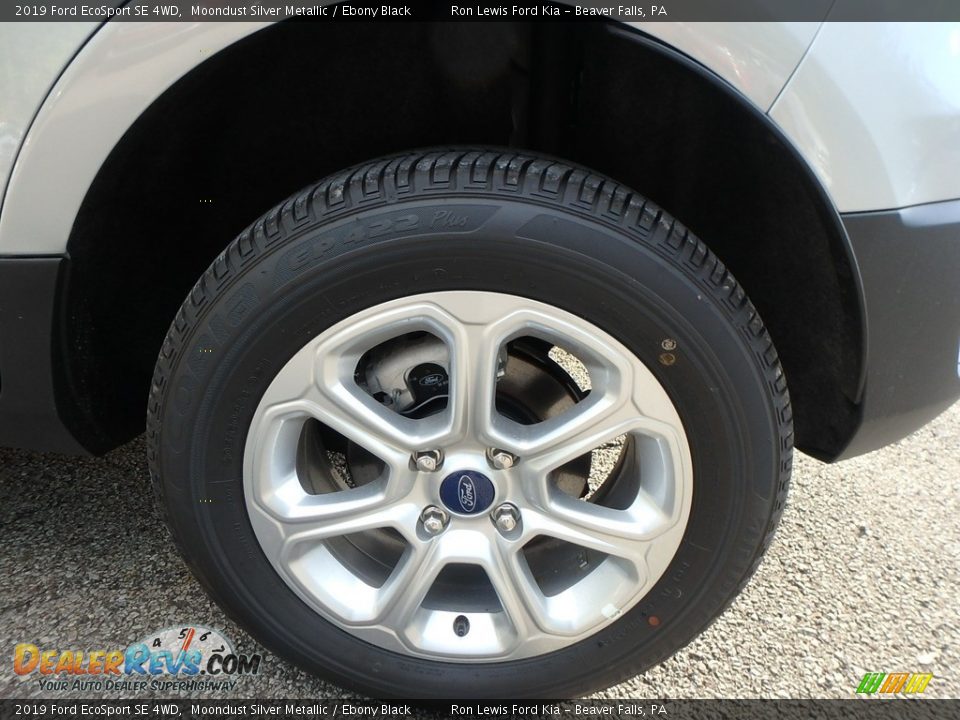 2019 Ford EcoSport SE 4WD Moondust Silver Metallic / Ebony Black Photo #10