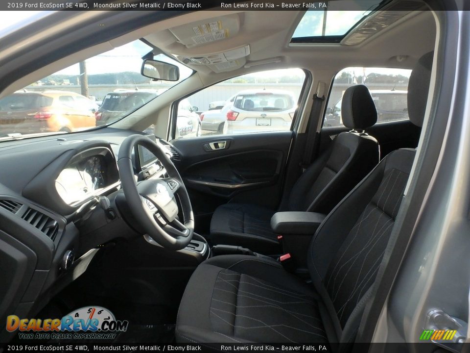 2019 Ford EcoSport SE 4WD Moondust Silver Metallic / Ebony Black Photo #14