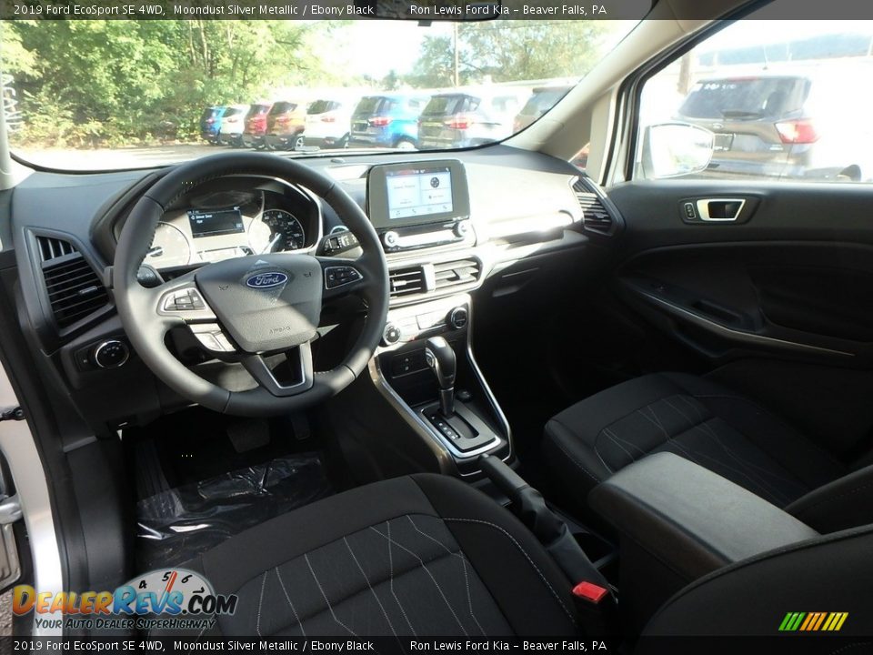 2019 Ford EcoSport SE 4WD Moondust Silver Metallic / Ebony Black Photo #16