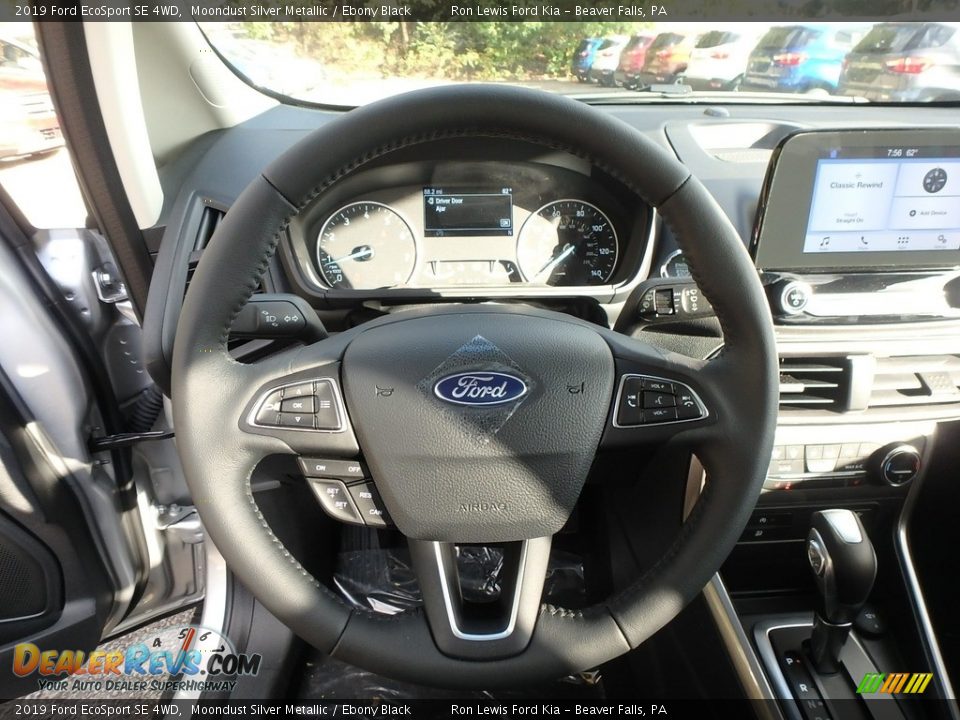 2019 Ford EcoSport SE 4WD Moondust Silver Metallic / Ebony Black Photo #18