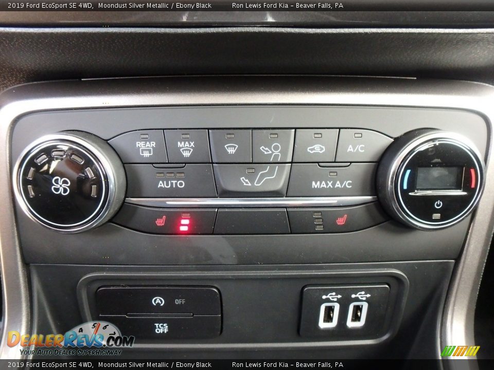 2019 Ford EcoSport SE 4WD Moondust Silver Metallic / Ebony Black Photo #19