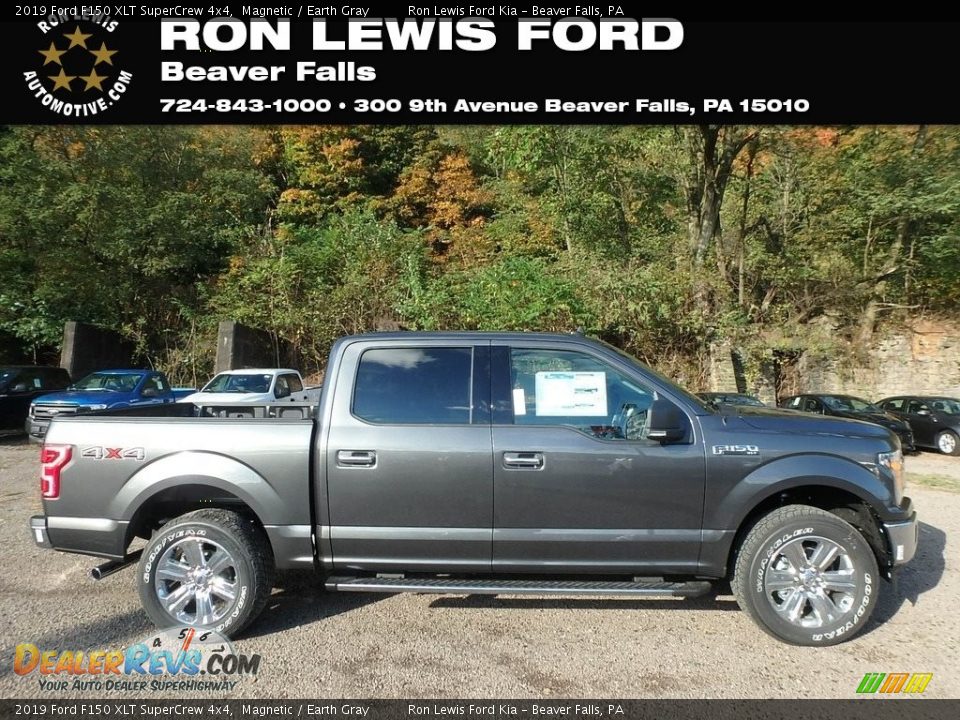 2019 Ford F150 XLT SuperCrew 4x4 Magnetic / Earth Gray Photo #1