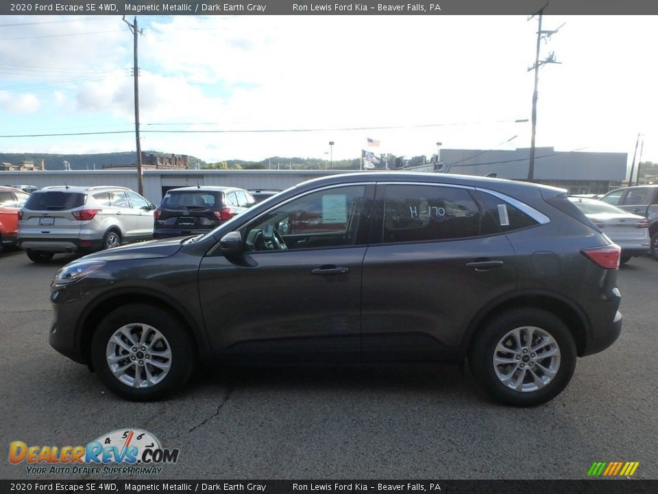2020 Ford Escape SE 4WD Magnetic Metallic / Dark Earth Gray Photo #6