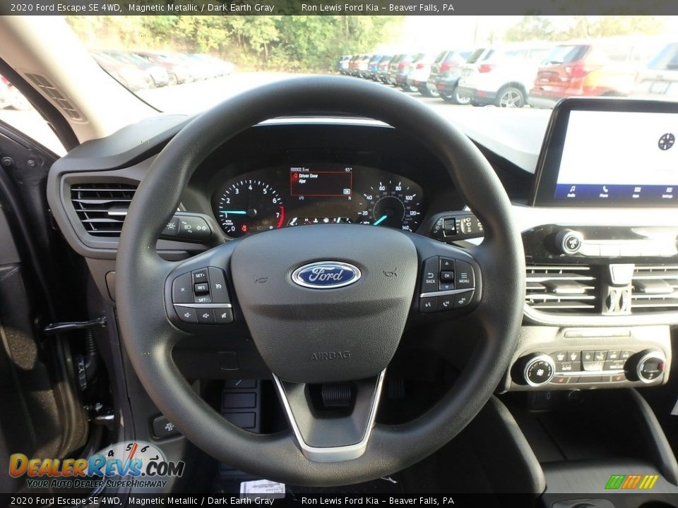 2020 Ford Escape SE 4WD Steering Wheel Photo #16