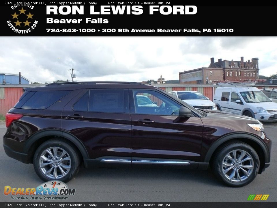 2020 Ford Explorer XLT Rich Copper Metallic / Ebony Photo #1
