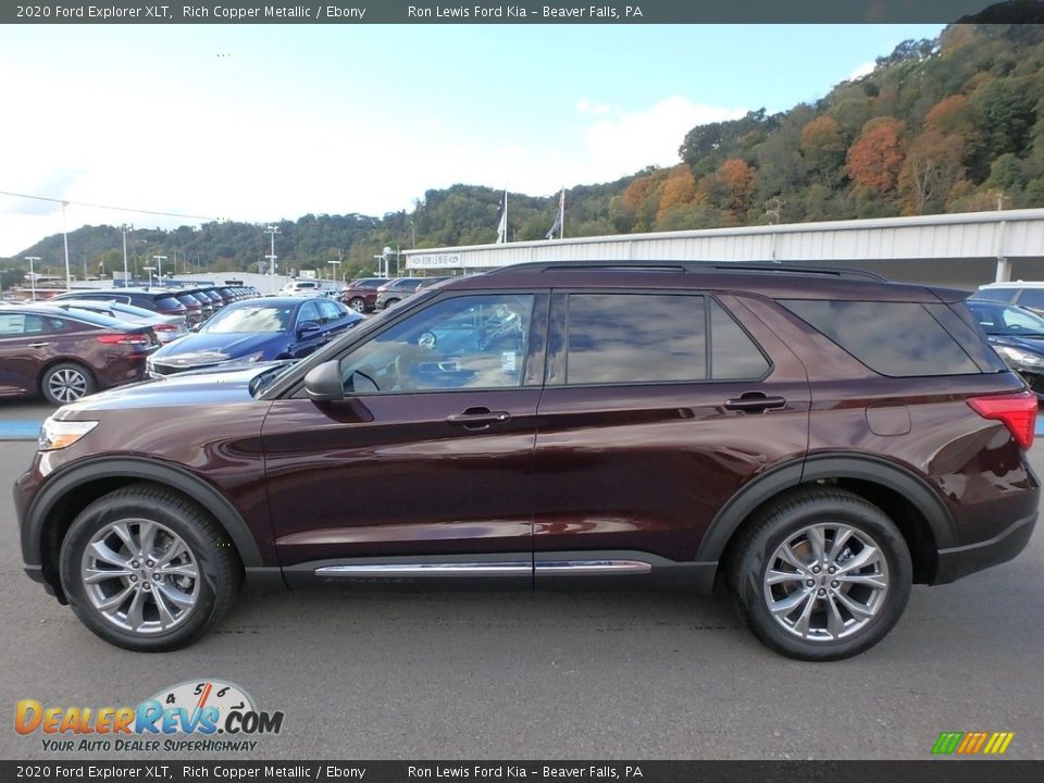 2020 Ford Explorer XLT Rich Copper Metallic / Ebony Photo #6