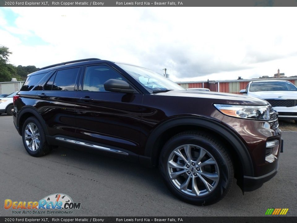 2020 Ford Explorer XLT Rich Copper Metallic / Ebony Photo #9