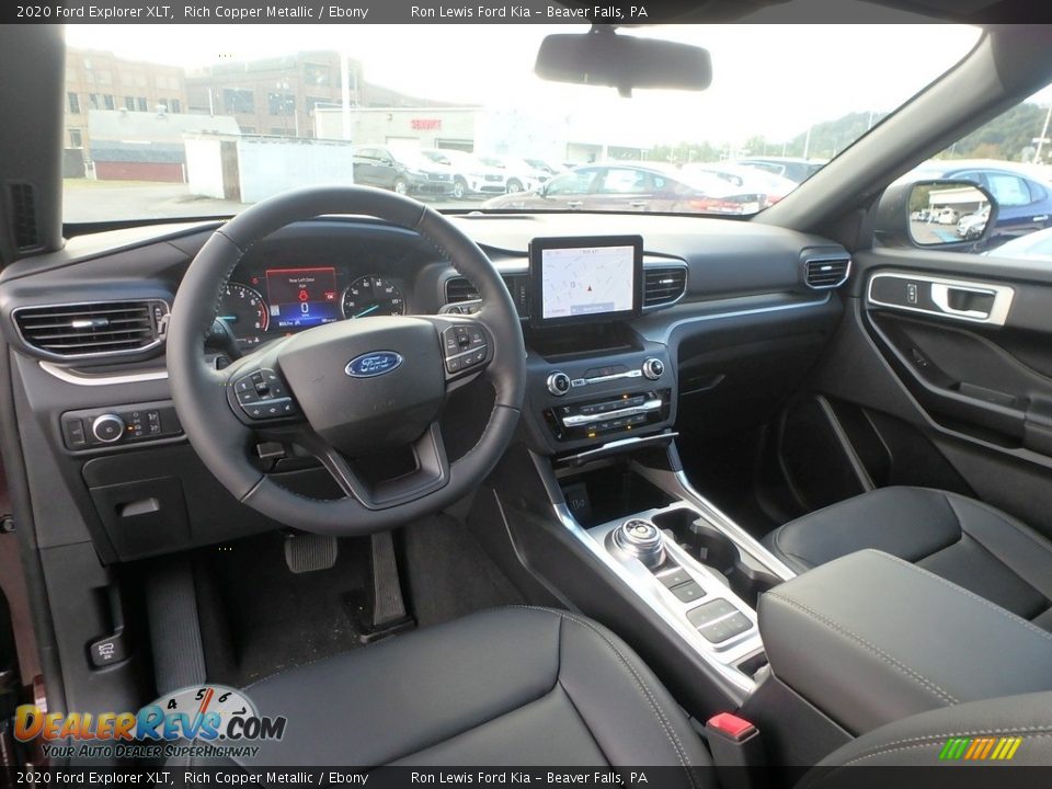 Ebony Interior - 2020 Ford Explorer XLT Photo #16