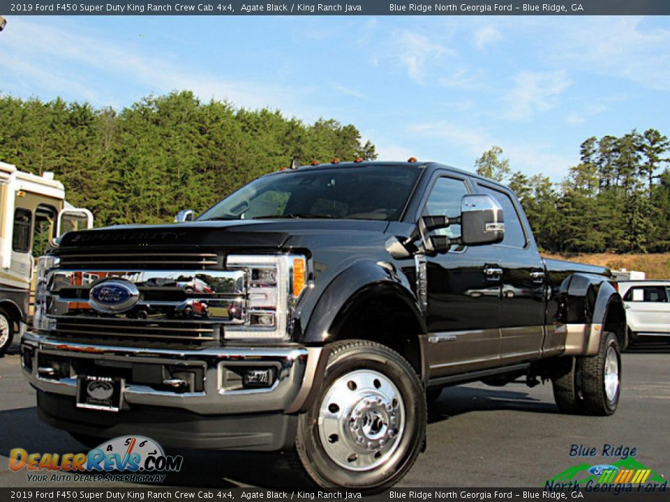 2019 Ford F450 Super Duty King Ranch Crew Cab 4x4 Agate Black / King Ranch Java Photo #1