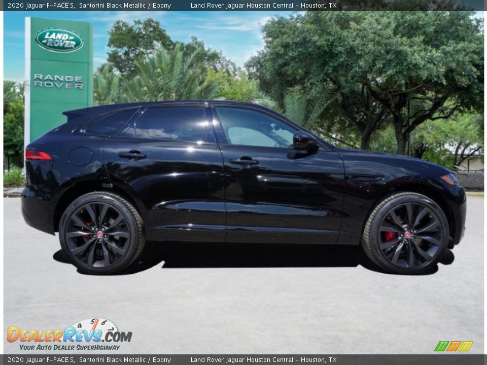 2020 Jaguar F-PACE S Santorini Black Metallic / Ebony Photo #3
