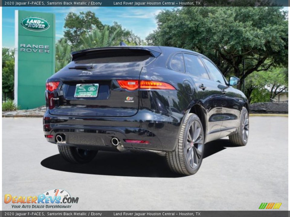 2020 Jaguar F-PACE S Santorini Black Metallic / Ebony Photo #4