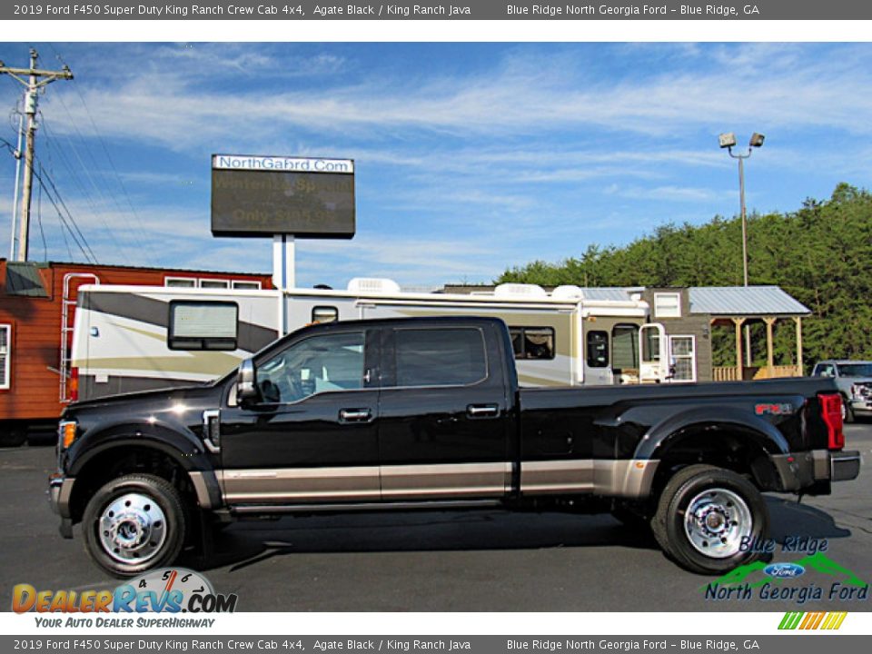 2019 Ford F450 Super Duty King Ranch Crew Cab 4x4 Agate Black / King Ranch Java Photo #2