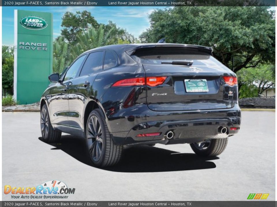 2020 Jaguar F-PACE S Santorini Black Metallic / Ebony Photo #5