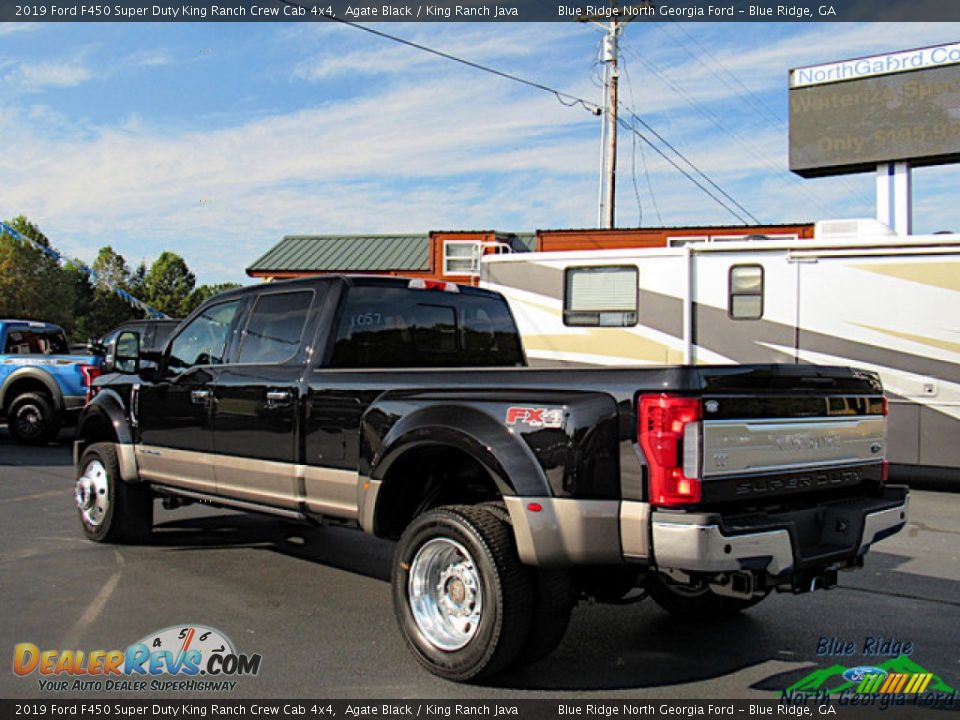 2019 Ford F450 Super Duty King Ranch Crew Cab 4x4 Agate Black / King Ranch Java Photo #3