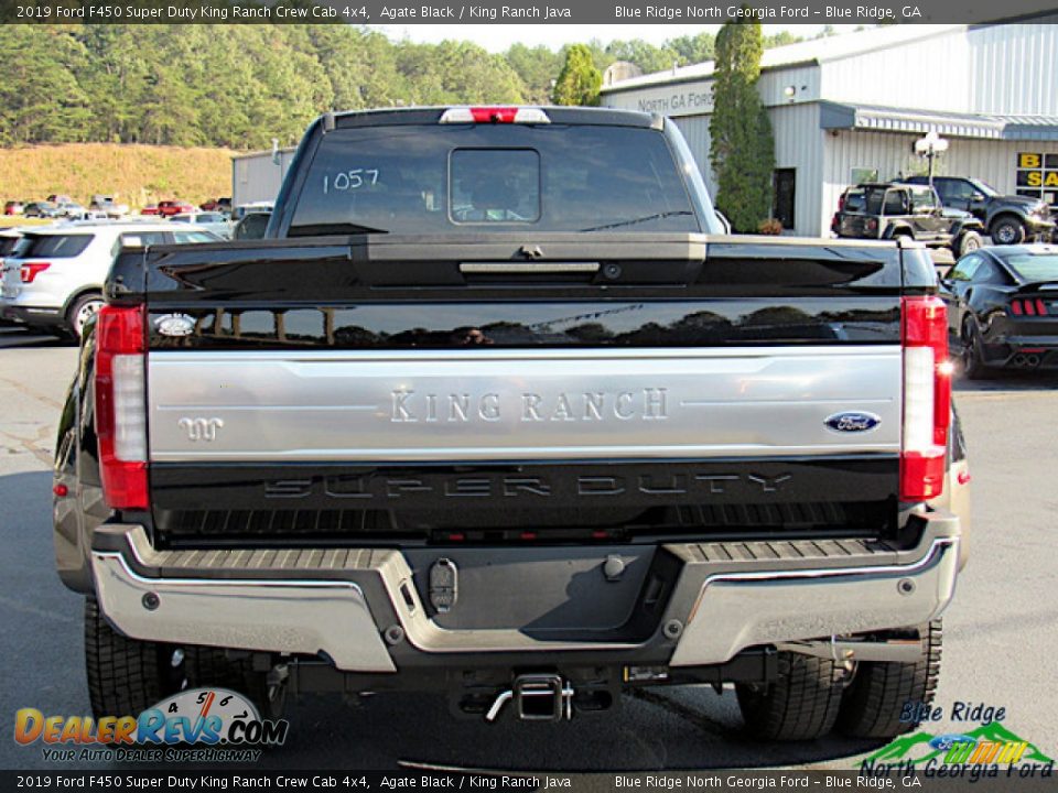 2019 Ford F450 Super Duty King Ranch Crew Cab 4x4 Agate Black / King Ranch Java Photo #4