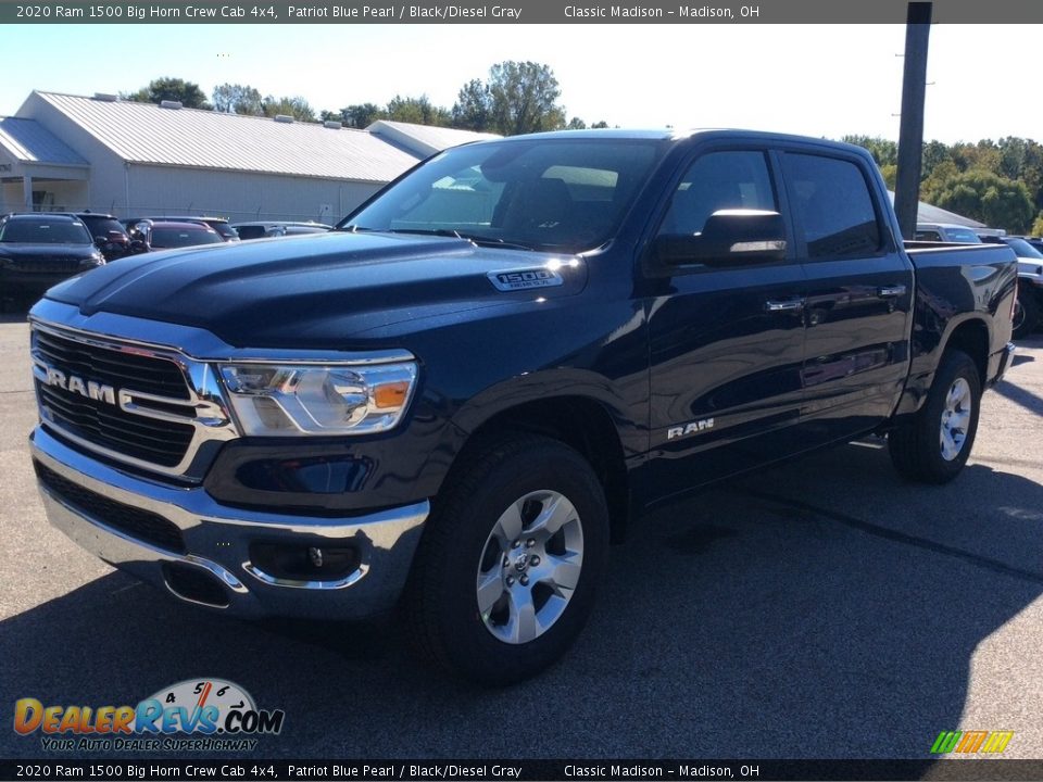 2020 Ram 1500 Big Horn Crew Cab 4x4 Patriot Blue Pearl / Black/Diesel Gray Photo #5