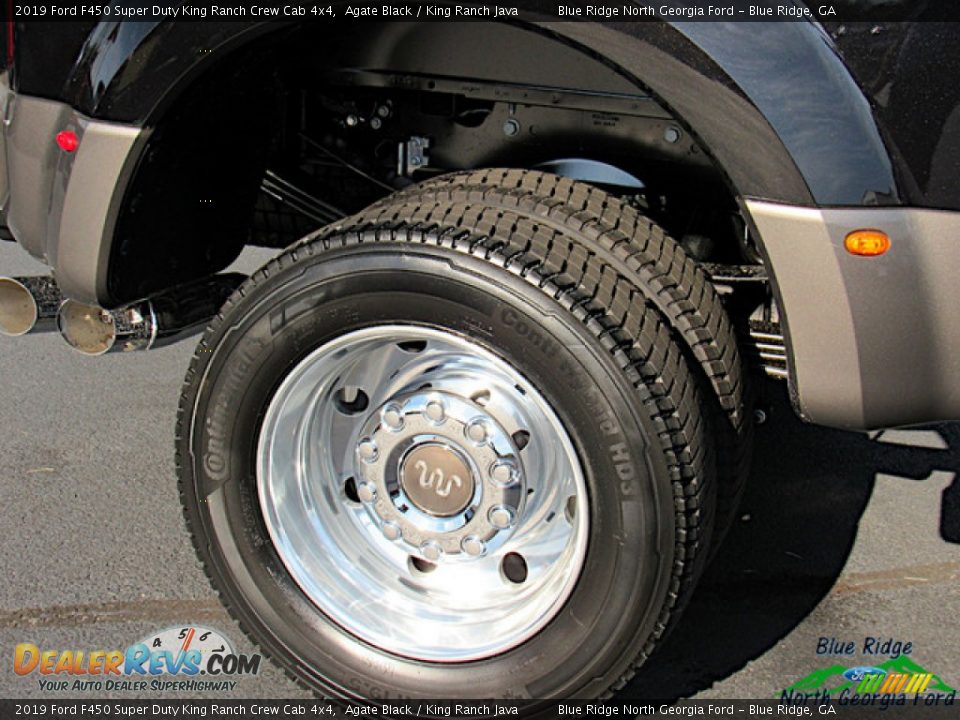 2019 Ford F450 Super Duty King Ranch Crew Cab 4x4 Agate Black / King Ranch Java Photo #9