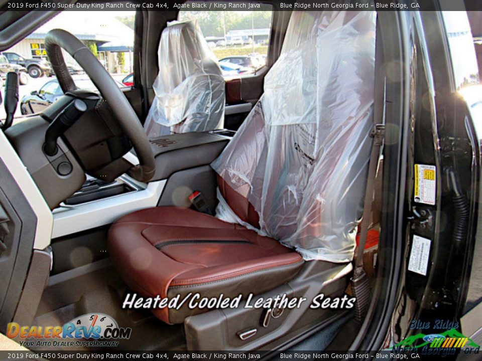 2019 Ford F450 Super Duty King Ranch Crew Cab 4x4 Agate Black / King Ranch Java Photo #10