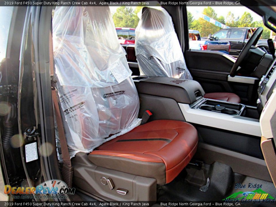 2019 Ford F450 Super Duty King Ranch Crew Cab 4x4 Agate Black / King Ranch Java Photo #11