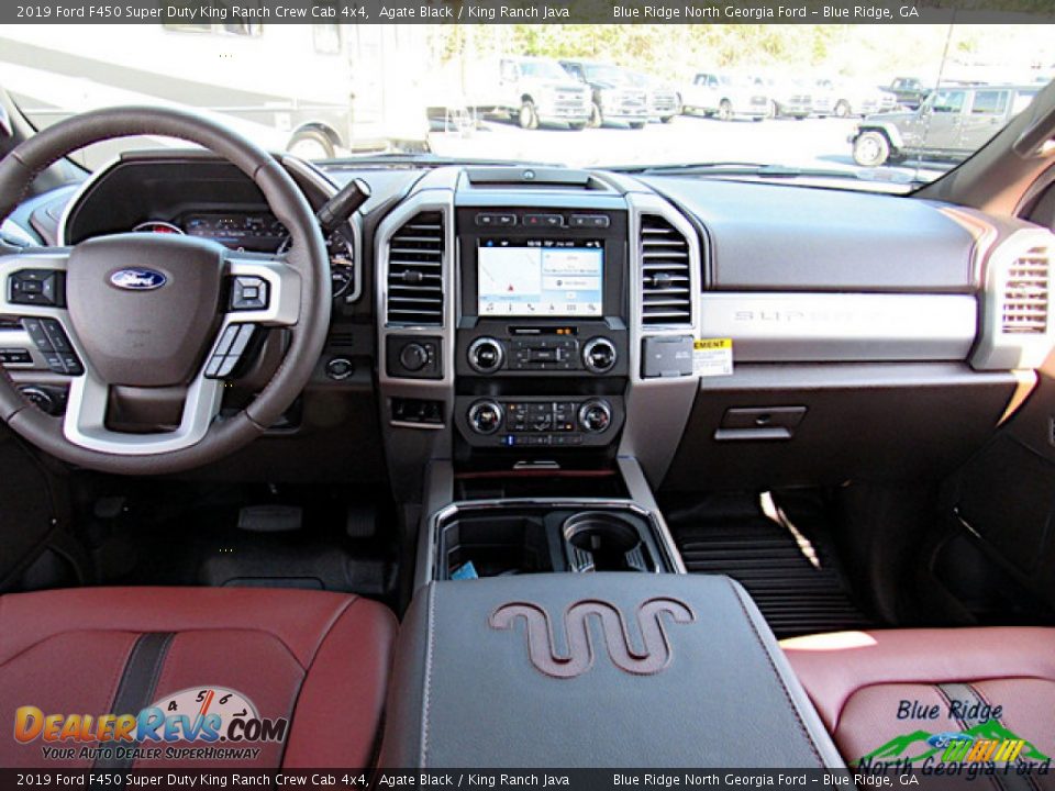 2019 Ford F450 Super Duty King Ranch Crew Cab 4x4 Agate Black / King Ranch Java Photo #15