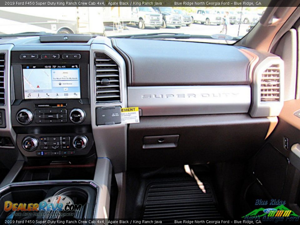 2019 Ford F450 Super Duty King Ranch Crew Cab 4x4 Agate Black / King Ranch Java Photo #16