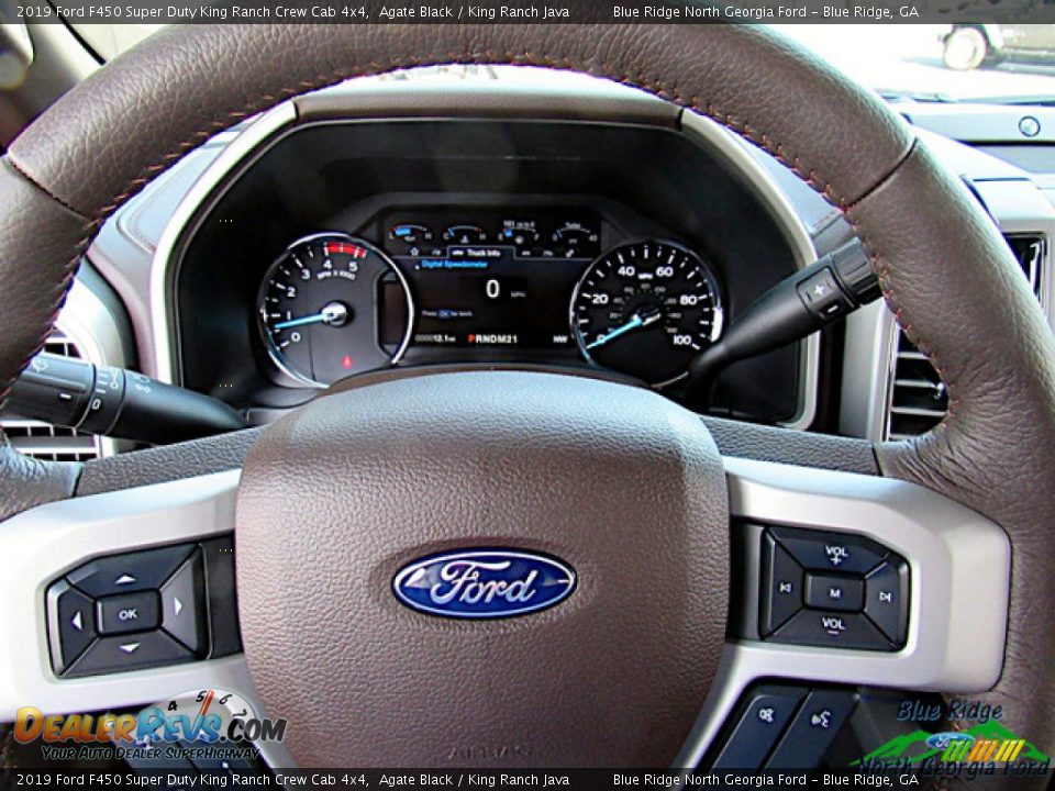 2019 Ford F450 Super Duty King Ranch Crew Cab 4x4 Agate Black / King Ranch Java Photo #17