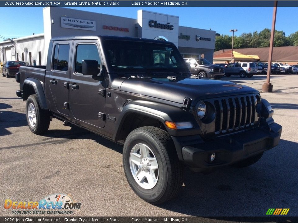 2020 Jeep Gladiator Sport 4x4 Granite Crystal Metallic / Black Photo #1