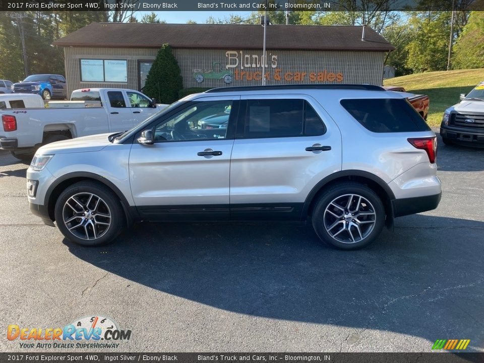2017 Ford Explorer Sport 4WD Ingot Silver / Ebony Black Photo #1