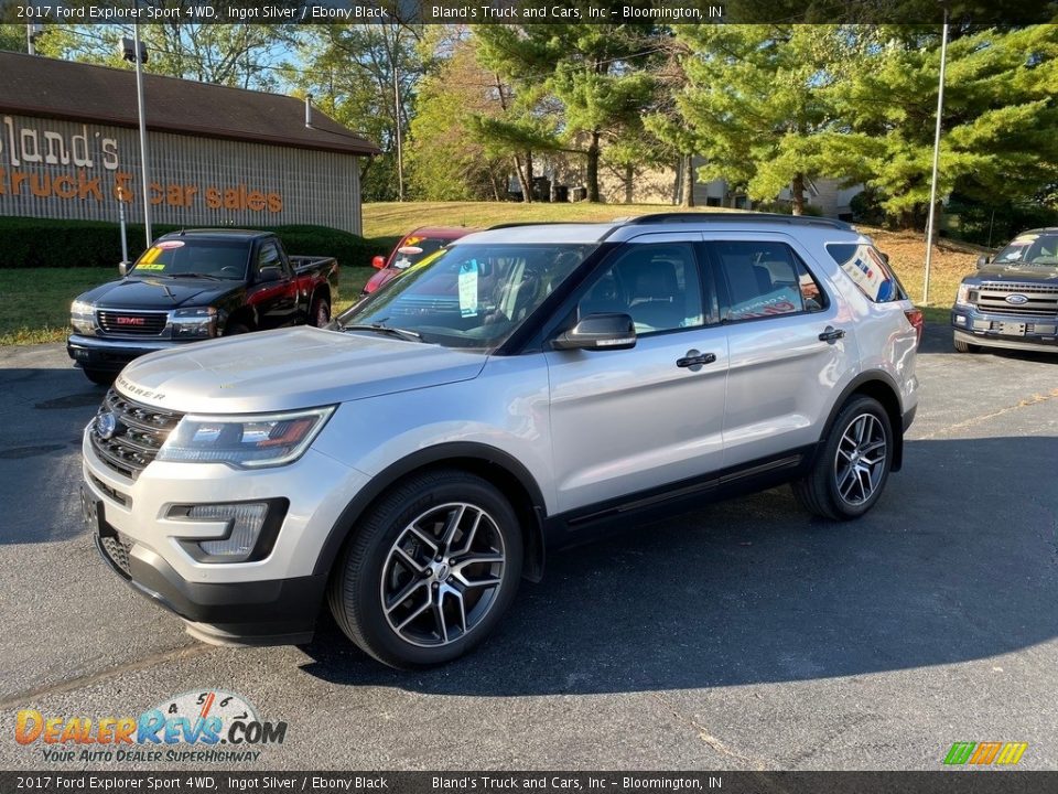 2017 Ford Explorer Sport 4WD Ingot Silver / Ebony Black Photo #2