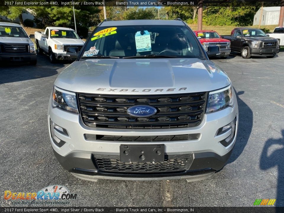 2017 Ford Explorer Sport 4WD Ingot Silver / Ebony Black Photo #3