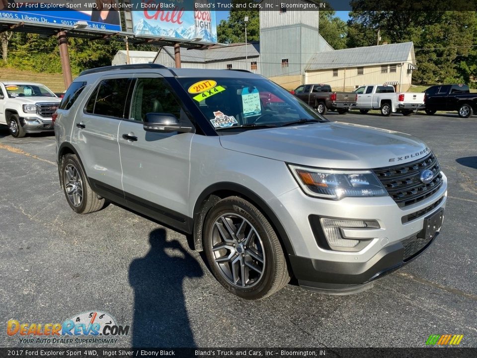 2017 Ford Explorer Sport 4WD Ingot Silver / Ebony Black Photo #4