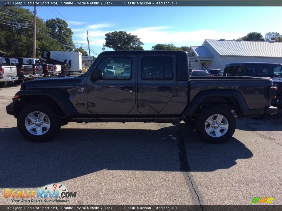 2020 Jeep Gladiator Sport 4x4 Granite Crystal Metallic / Black Photo #6