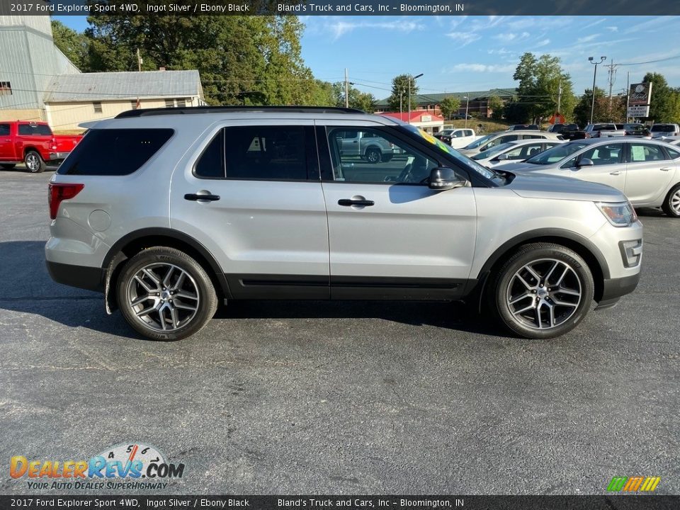 2017 Ford Explorer Sport 4WD Ingot Silver / Ebony Black Photo #5