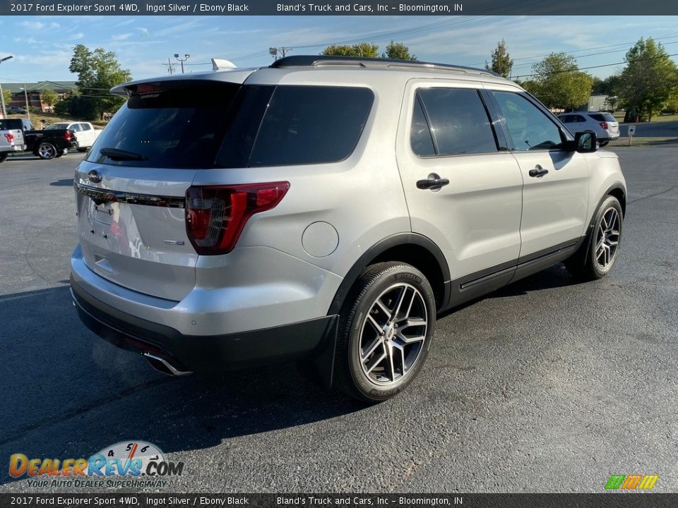2017 Ford Explorer Sport 4WD Ingot Silver / Ebony Black Photo #6