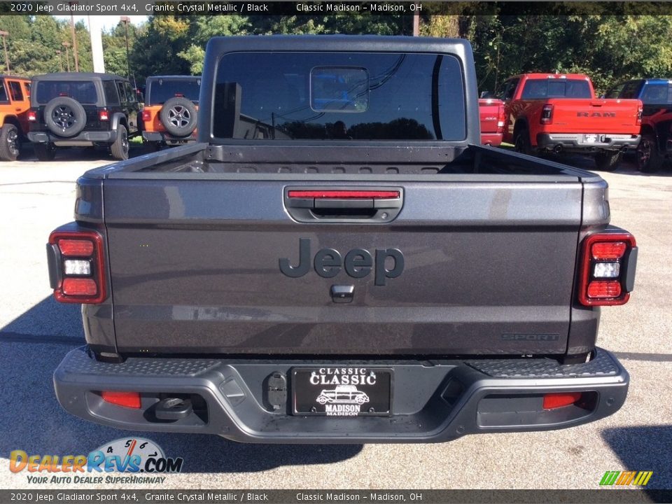 2020 Jeep Gladiator Sport 4x4 Granite Crystal Metallic / Black Photo #8