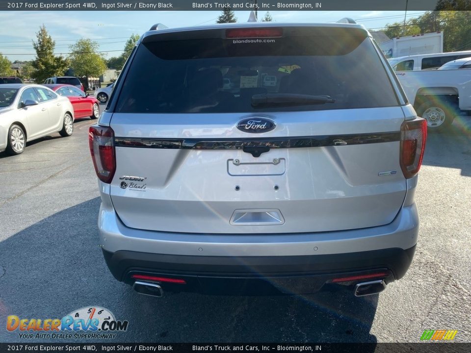 2017 Ford Explorer Sport 4WD Ingot Silver / Ebony Black Photo #7