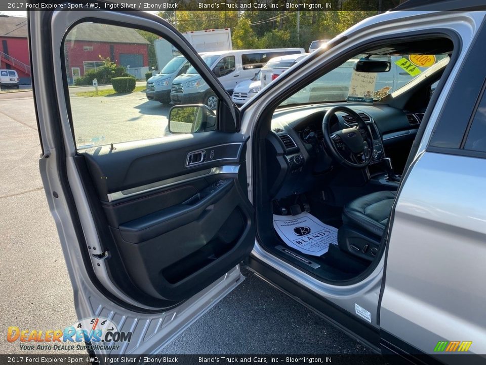 2017 Ford Explorer Sport 4WD Ingot Silver / Ebony Black Photo #13