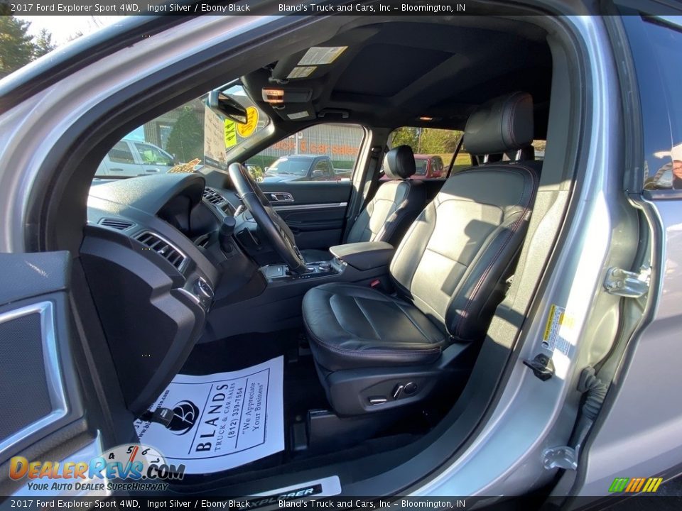 2017 Ford Explorer Sport 4WD Ingot Silver / Ebony Black Photo #15