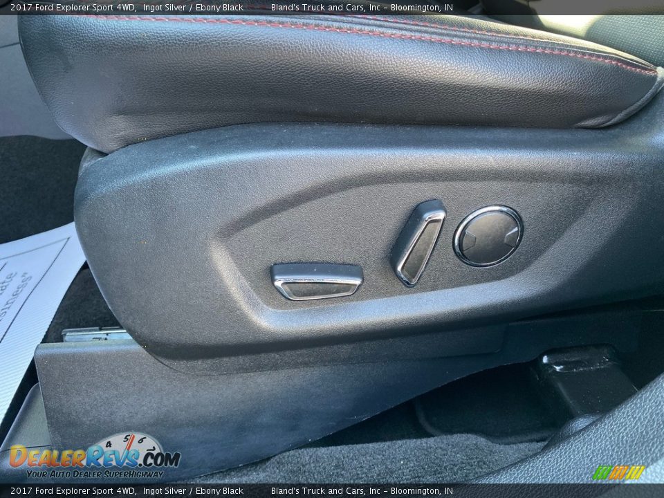 2017 Ford Explorer Sport 4WD Ingot Silver / Ebony Black Photo #16